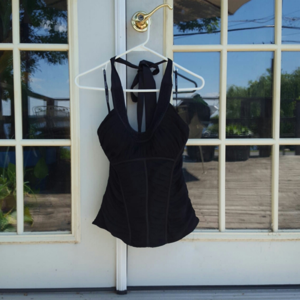 Bebe Black Halter Top